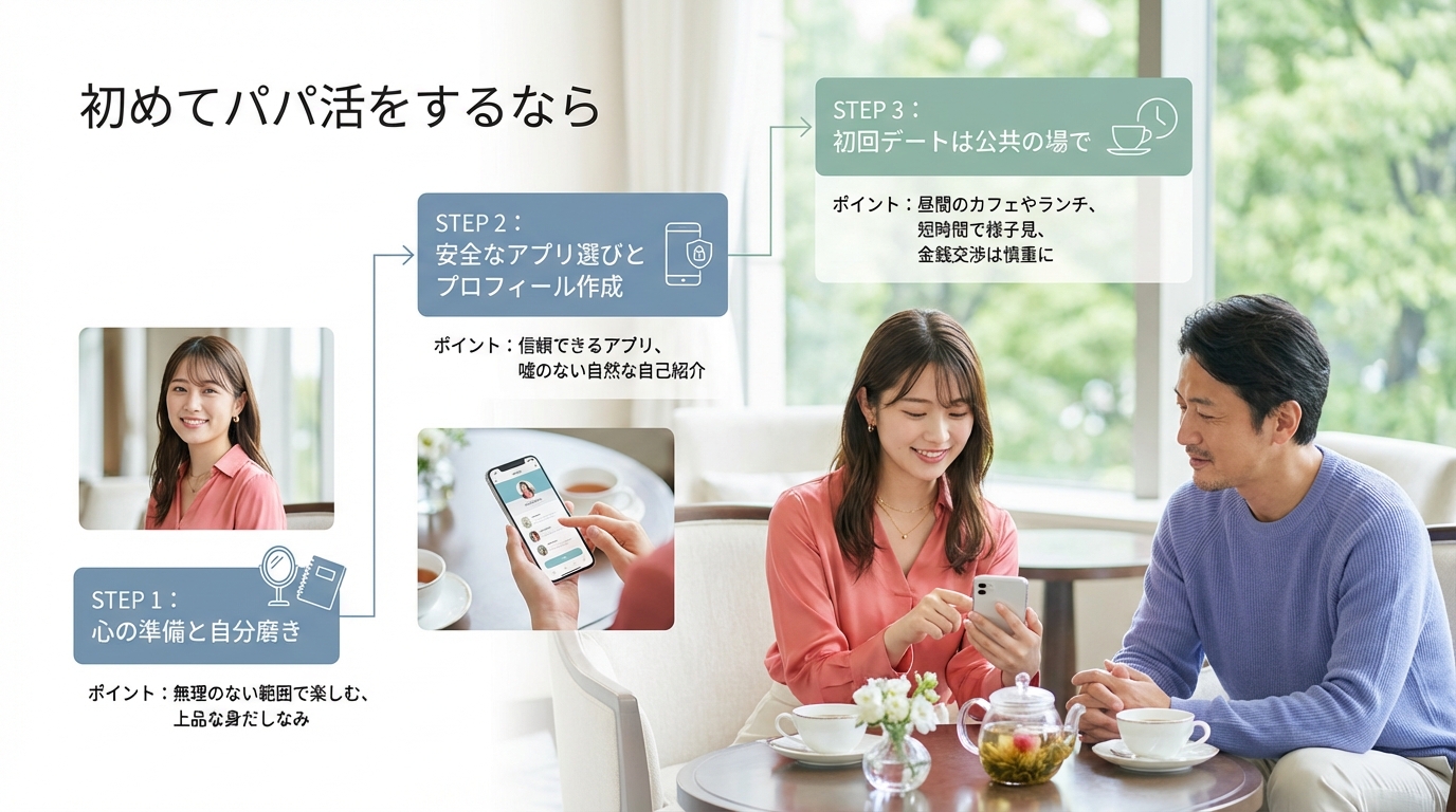 初めてパパ活をするなら