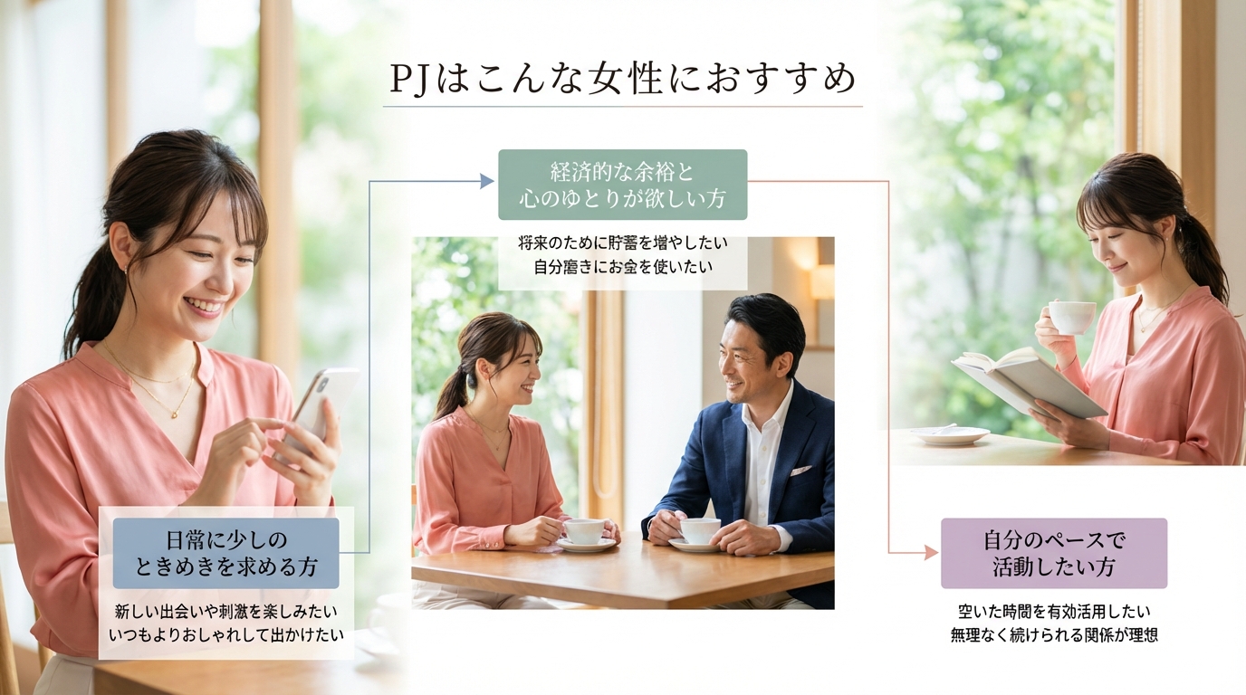 PJはこんな女性におすすめ