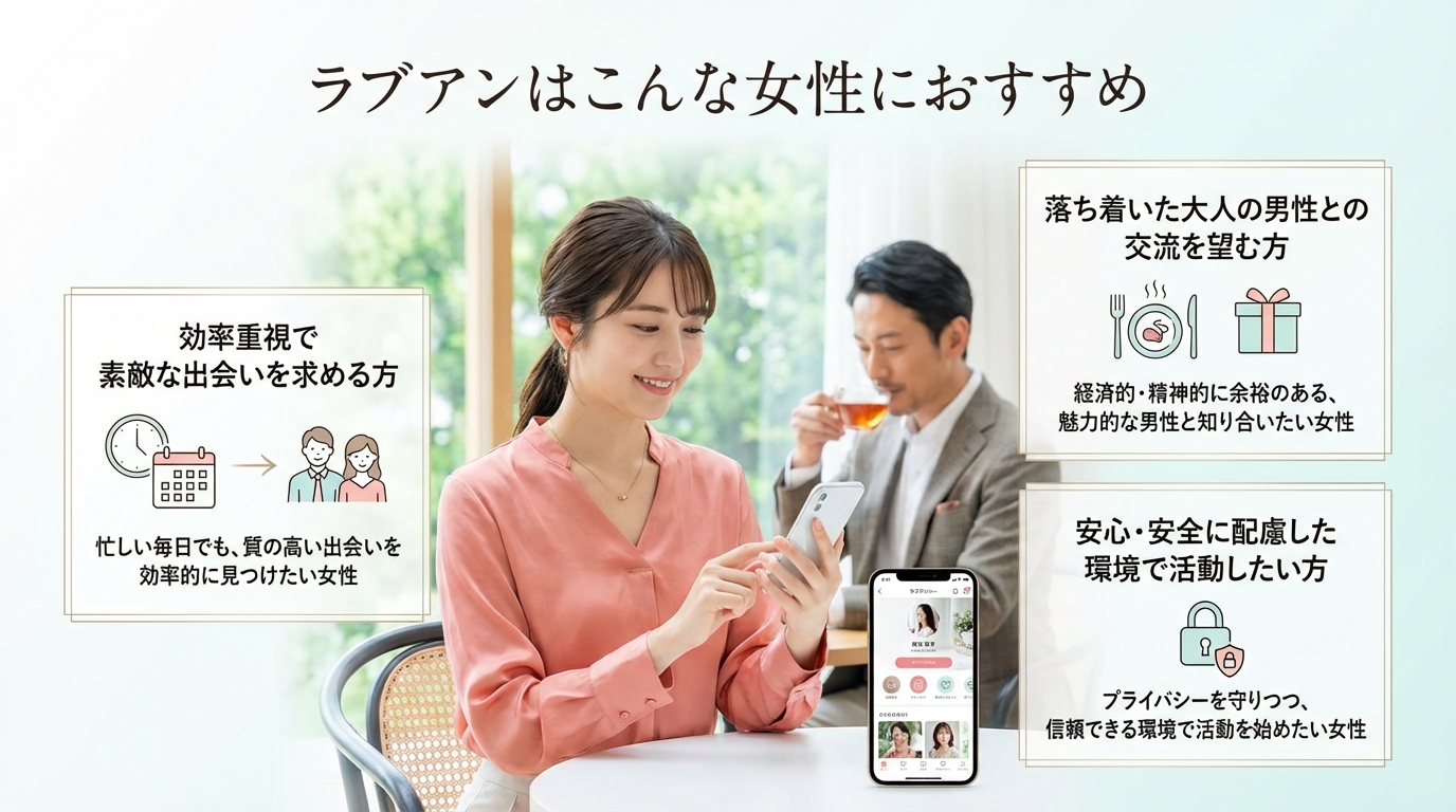 ラブアンはこんな女性におすすめ